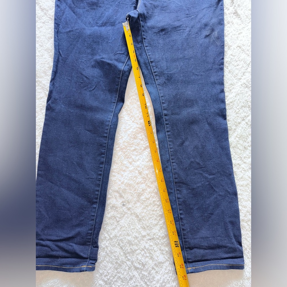 Stretch Straight Leg Blue Jeans - Picture 5 of 9